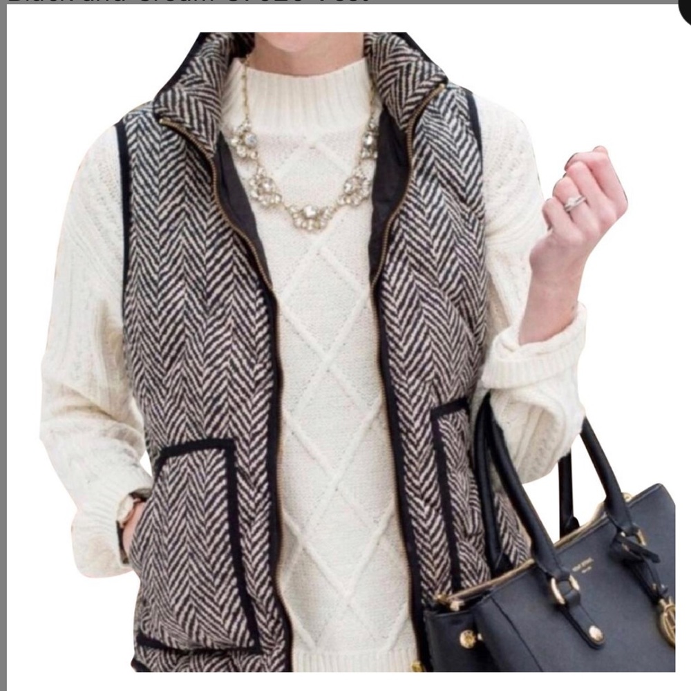 J. Crew Herringbone Vest